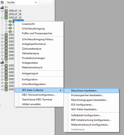 Pfad Menü Anlage - Maschinen bearbeiten Pfad Menü Anlage - Maschinen bearbeiten
