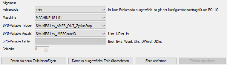 Eingabemaske EOL konfigurieren  Eingabemaske EOL konfigurieren