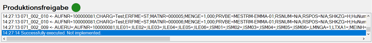 Produktionsfreigabe  Produktionsfreigabe
