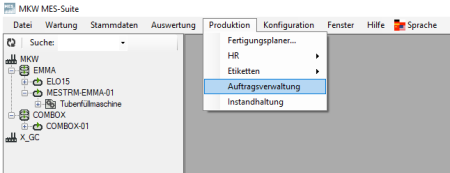 Pfad Auftragsverwaltung Pfad Auftragsverwaltung