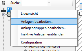 Pfad Menü Arbeitsstätte - Anlage bearbeiten  Pfad Menü Arbeitsstätte - Anlage bearbeiten